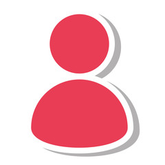 user silhouette isolated icon