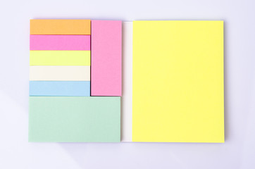 collection of colorful vector sticky notes,