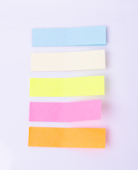 collection of colorful vector sticky notes,