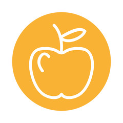 apple fresh fruit icon