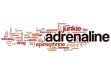 Adrenaline word cloud