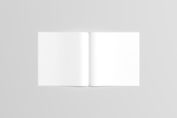 Square Catalog / Magazine Mock-Up - Perfect Binding