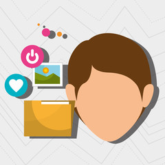 man folder photo web