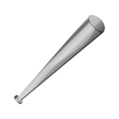 flat design baseball bat icon vector illustration