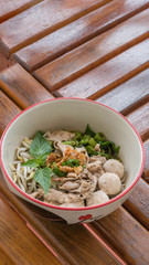 Asian white noodles