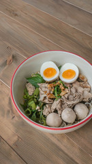 Asian white noodles