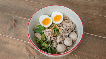 Asian white noodles