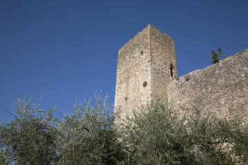 City Walls; Monteriggioni Village, Tuscany