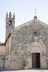 Fototapeta na wymiar Church; Monteriggioni Village, Tuscany