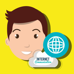 internet service cloud icon