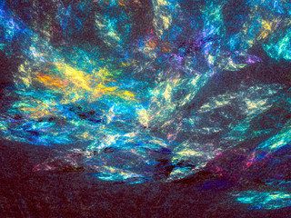 Fototapeta na wymiar Abstract unusual fractal sky - digitally generated image