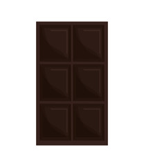 flat design chocolate bar icon vector illustration