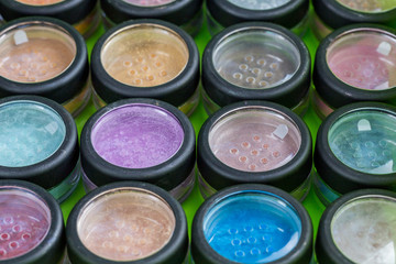assortment make-up cosmetics powder