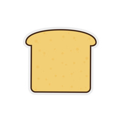 bread breakfast food menu icon. Isolated and flat vecctor illustration