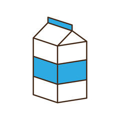 milk breakfast food menu icon. Isolated and flat vecctor illustration