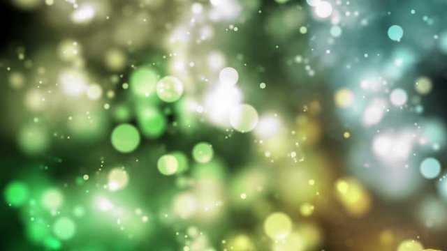 Colorful Bokeh Particles Background - Slow Moving