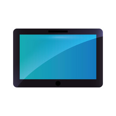tablet display technology gadget icon. Isolated and flat vecctor illustration