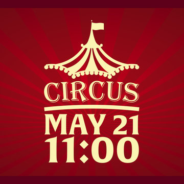 Circus. Flat illustration
