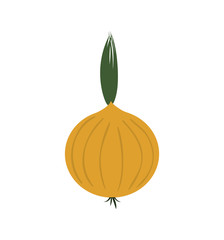 onion healthy food organic icon. Isolated and flat illustration