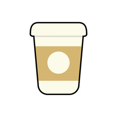 coffee mug drink beverage icon. Isolated and flat illustration