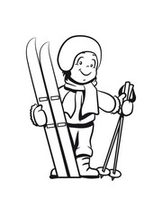 Winter holiday ski pass child