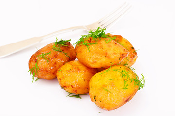 Baked Potatoes with Dill