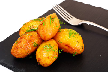 Baked Potatoes with Dill