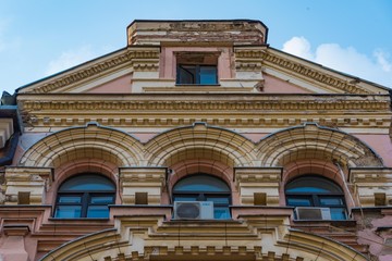 Hausfassade in Moskau