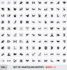 Anadolu Halı - Kilim Motifleri / Kuş Motifi - 2