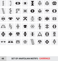 Anadolu Halı - Kilim Motifleri / Küpe Motifi