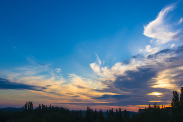 Obraz premium landscape with dramatic light