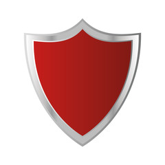 flat design shield emblem icon vector illustration