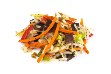 Chinese Vegetable Stew. Paprika, Peas, Carrots. Diet Food