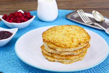 Fried Potato Pancakes. Belarusian and German Cuisine