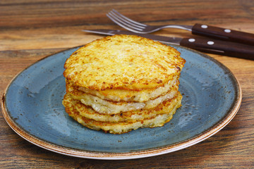 Fried Potato Pancakes. Belarusian and German Cuisine