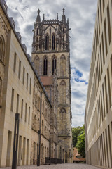 Tower of the Liebfrauenkirche church in Munster
