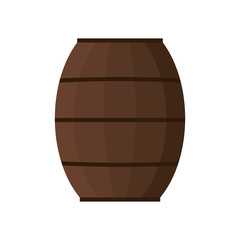 beer barrel beverage drink icon. Isolated and flat illustration