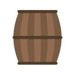beer barrel beverage drink icon. Isolated and flat illustration
