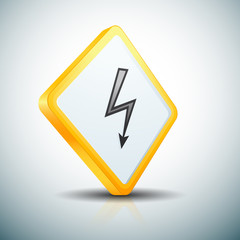 High Voltage Risk sign