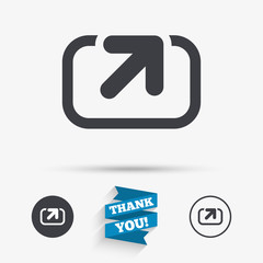 Action sign icon. Share symbol.