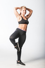 Fototapeta na wymiar Image of fitness woman