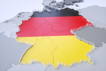 Deutschland mit Grenzen