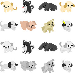 The icons of pretty dogs