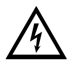 High Voltage Sign. Danger symbol.