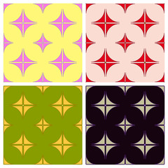 Seamless pattern geometric. Set