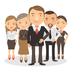 Business Team/Group of business people.Vector  Cartoon illustrations