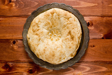 Traditional uzbek flatbread