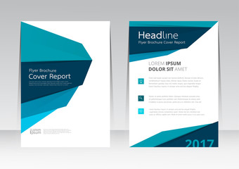 Vector design for Cover Report Annual Flyer Poster in A4 size