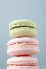 Stack of french macaroons