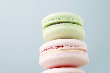 Stack of french macaroons